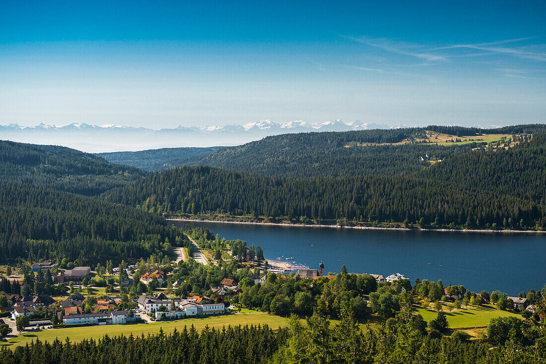 Lake Schluchsee, Black Forest, Baden-Wuerttemberg, Germany