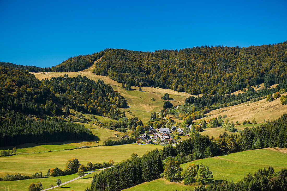 Panorama, Bernau, Schwarzwald, Baden-Württemberg, Deutschland