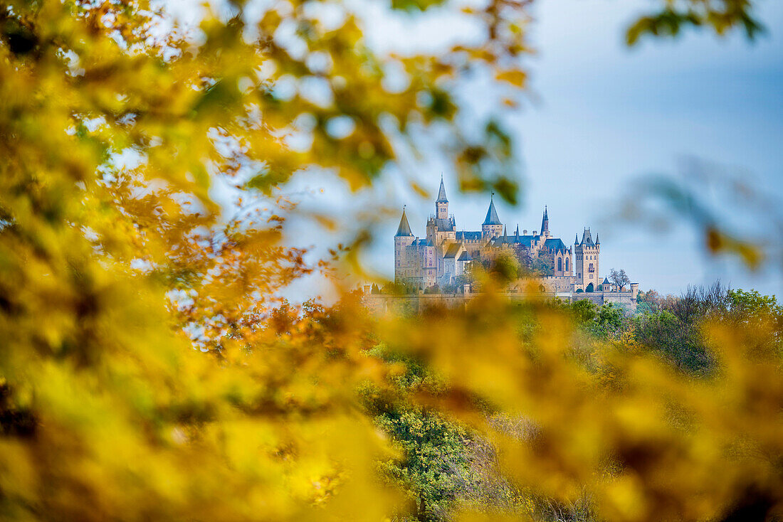 Burg Hohenzollern, Hechingen, Zollernalbkreis, Swabian Jura, Baden-Wuerttemberg, Germany