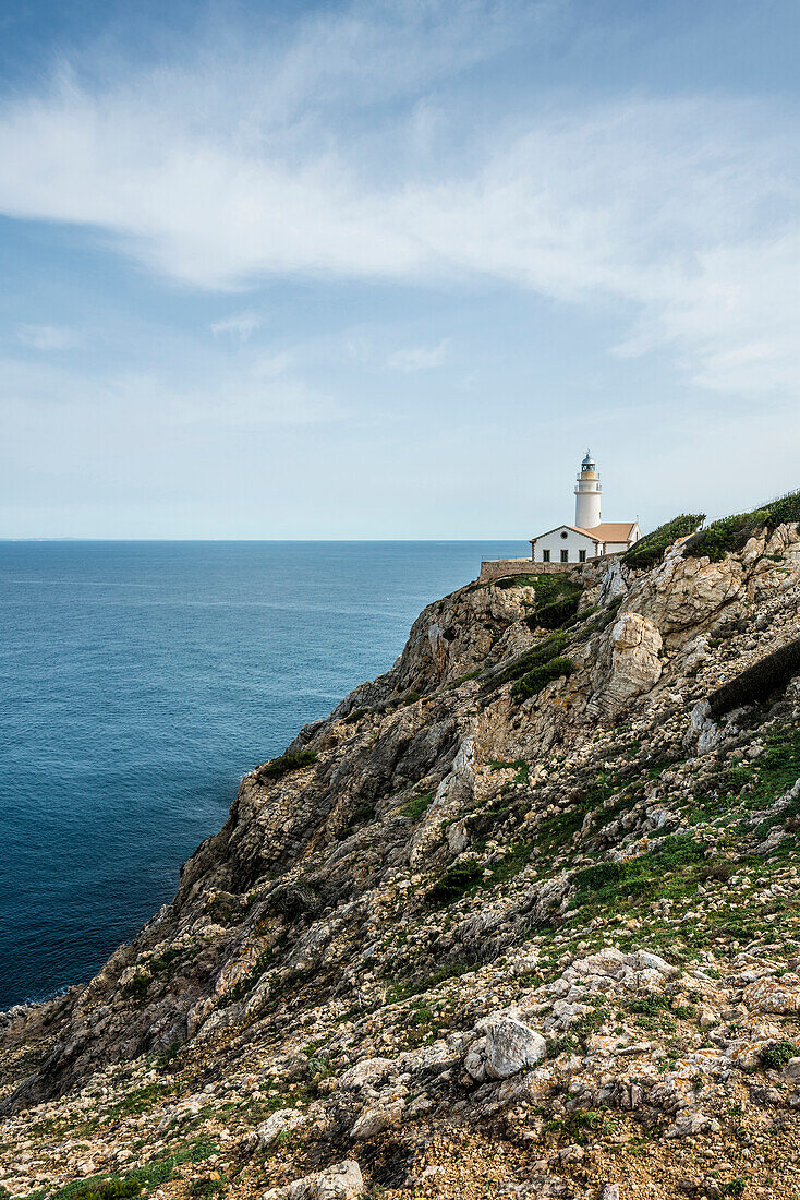 Lighthouse, Punta de Capdepera, Cala Rajada, Majorca, Balearic Islands, Spain