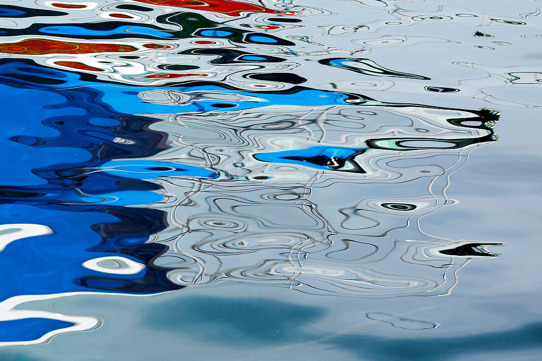 water reflections, Cala Rajada, Majorca, Balearic Islands, Spain