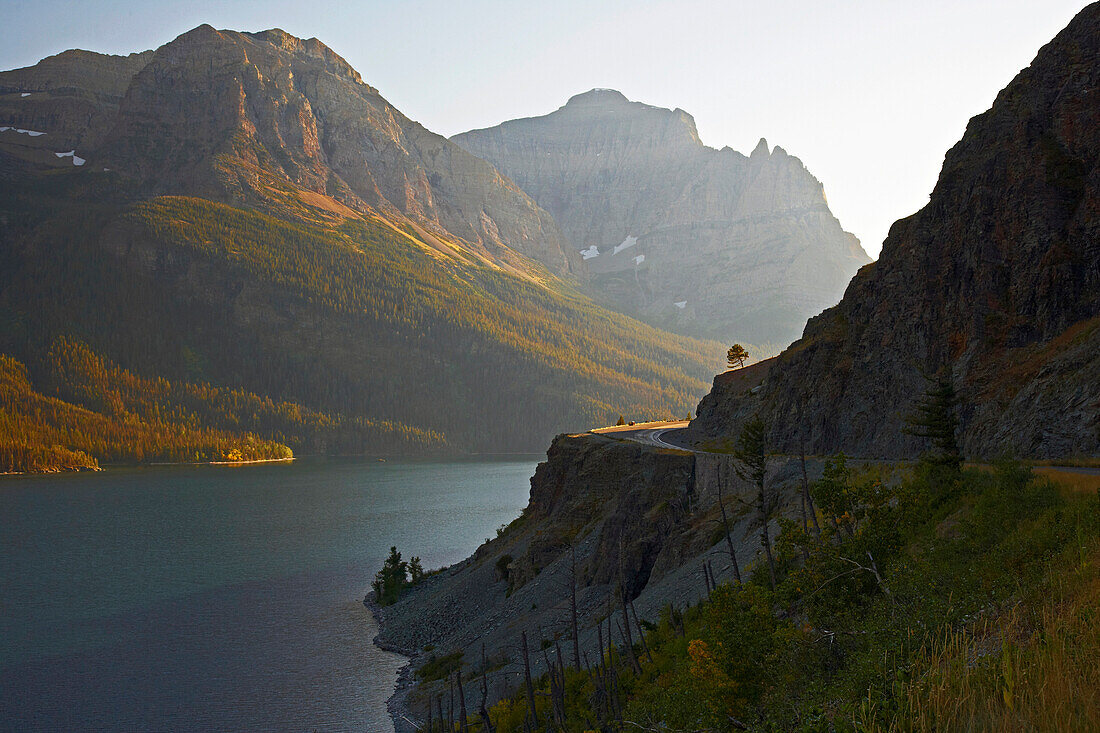 Evening at Saint Mary Lake , Glacier National Park , Montana , U.S.A. , America