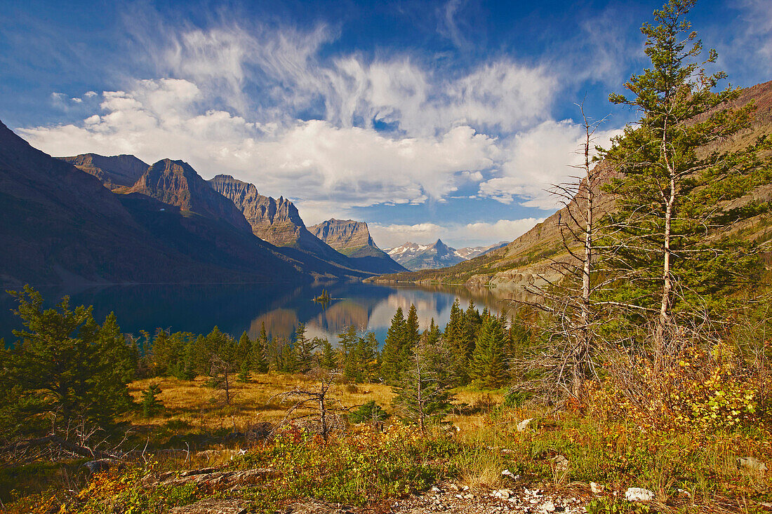 Wild Goose Island , Saint Mary Lake , Glacier National Park , Montana , U.S.A. , America