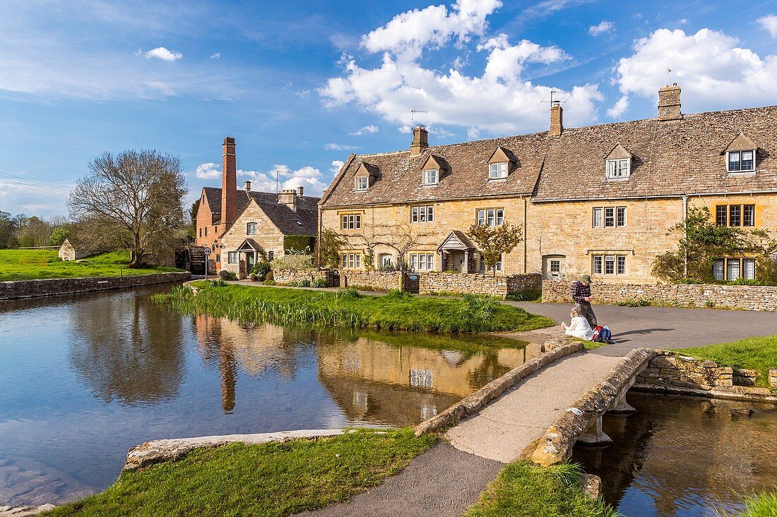 The Old Mill at Lower Slaughter, Gloucestershire, England, United Kingdom, Europe.