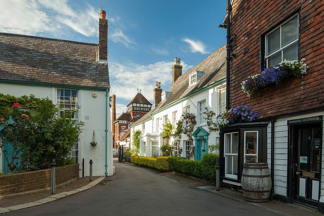 Summer afternoon in Lewes, East Sussex, England.
