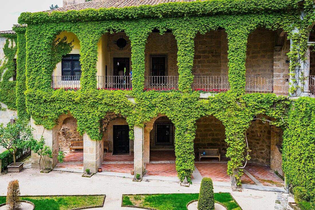 Monastery of Yuste, founded by the Hieronymite Order of monks in 1402, in the small village called Cuacos de Yuste, Cáceres, Extremadura, Spain, Europe.