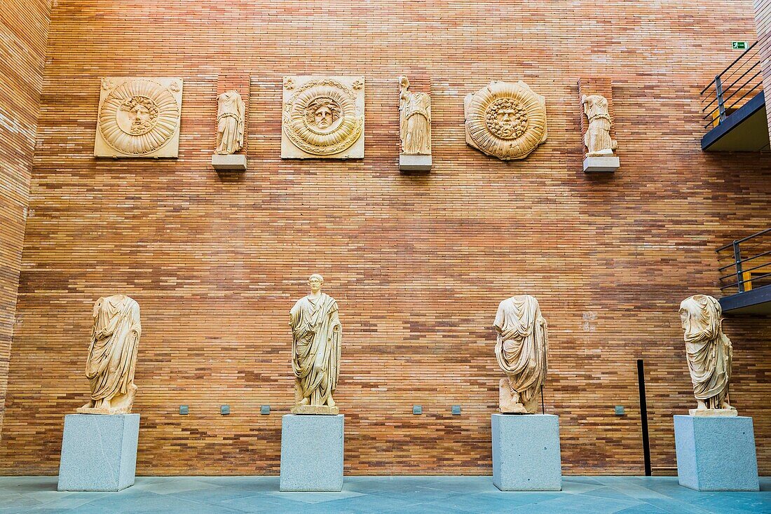 The Mérida National Museum of Roman Art, designed by prestigious architect Rafael Moneo, was inaugurated in 1986. Mérida, Badajoz, Extremadura, Spain, Europe.