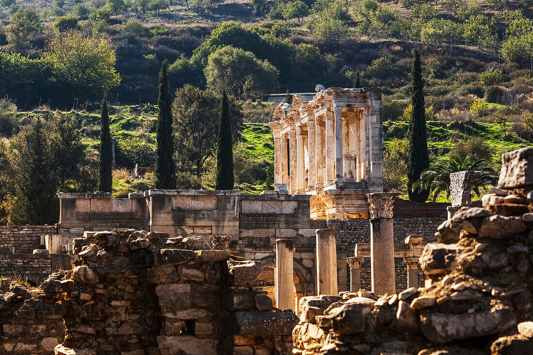 'Ruins of the Celsus Library; Ephesus, Turkey'