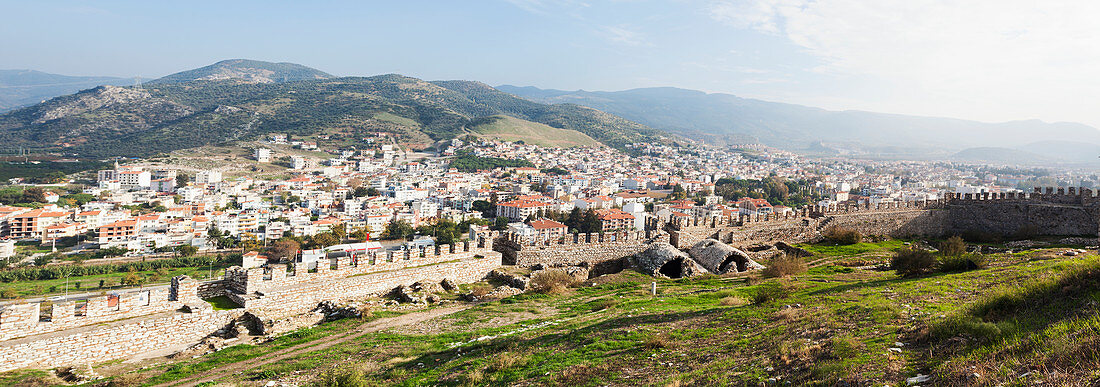 'Selcuk Castle and cityscape; Ephesus, Turkey'