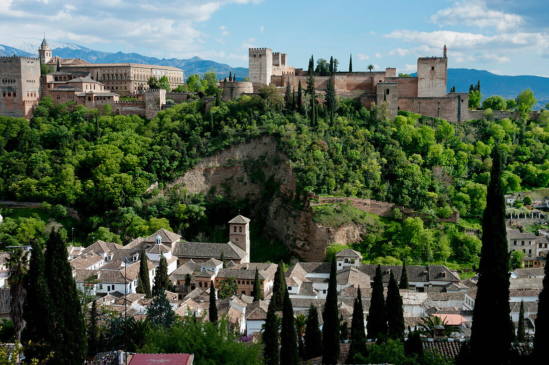 'Skyline of Alhambra; Alhambra, Granada, Andalucia, Spain'