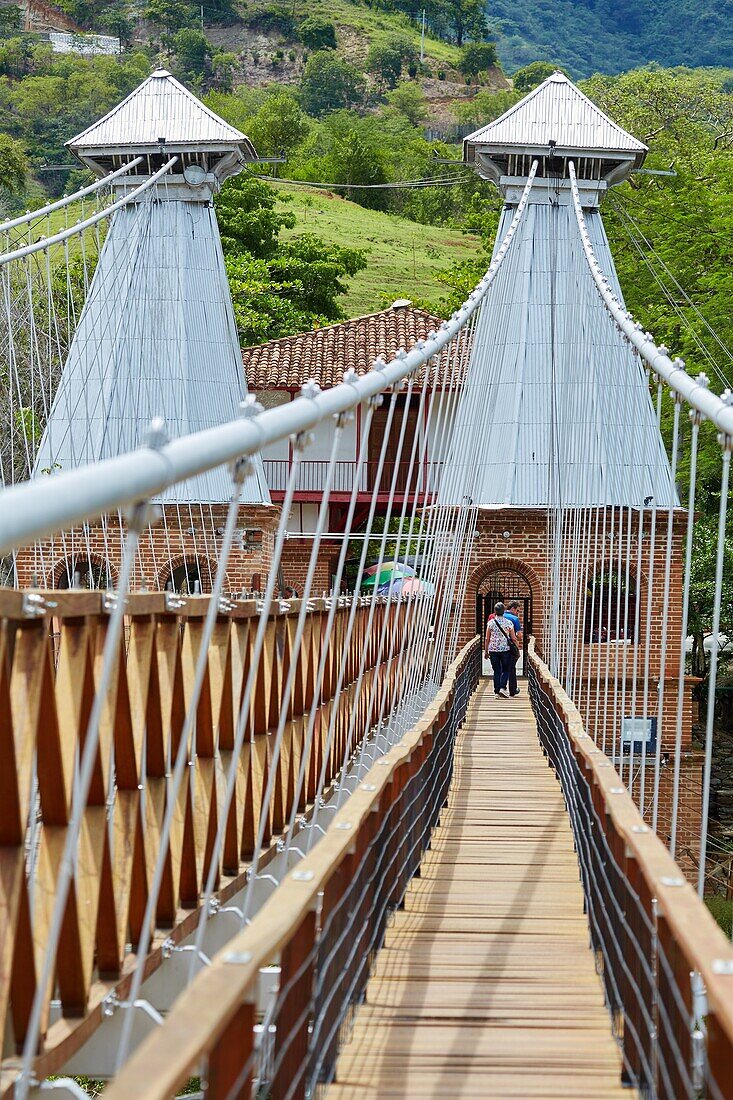 Puente de Occidente (Bridge of the West), Cauca River, Santa Fe de Antioquia, Antioquia department, Colombia