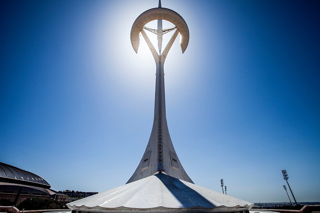 Der Olympiapark in Barcelona, Spanien.