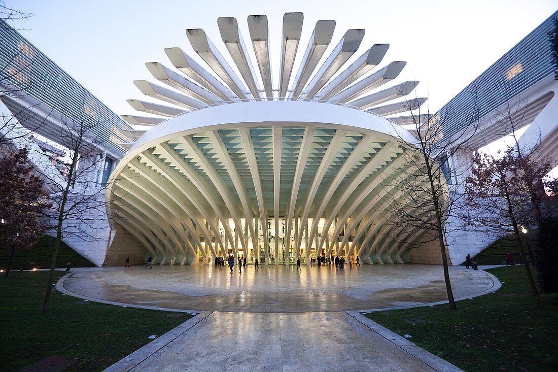 Conference and Exhibition Centre of Oviedo, built by Santiago Calatrava