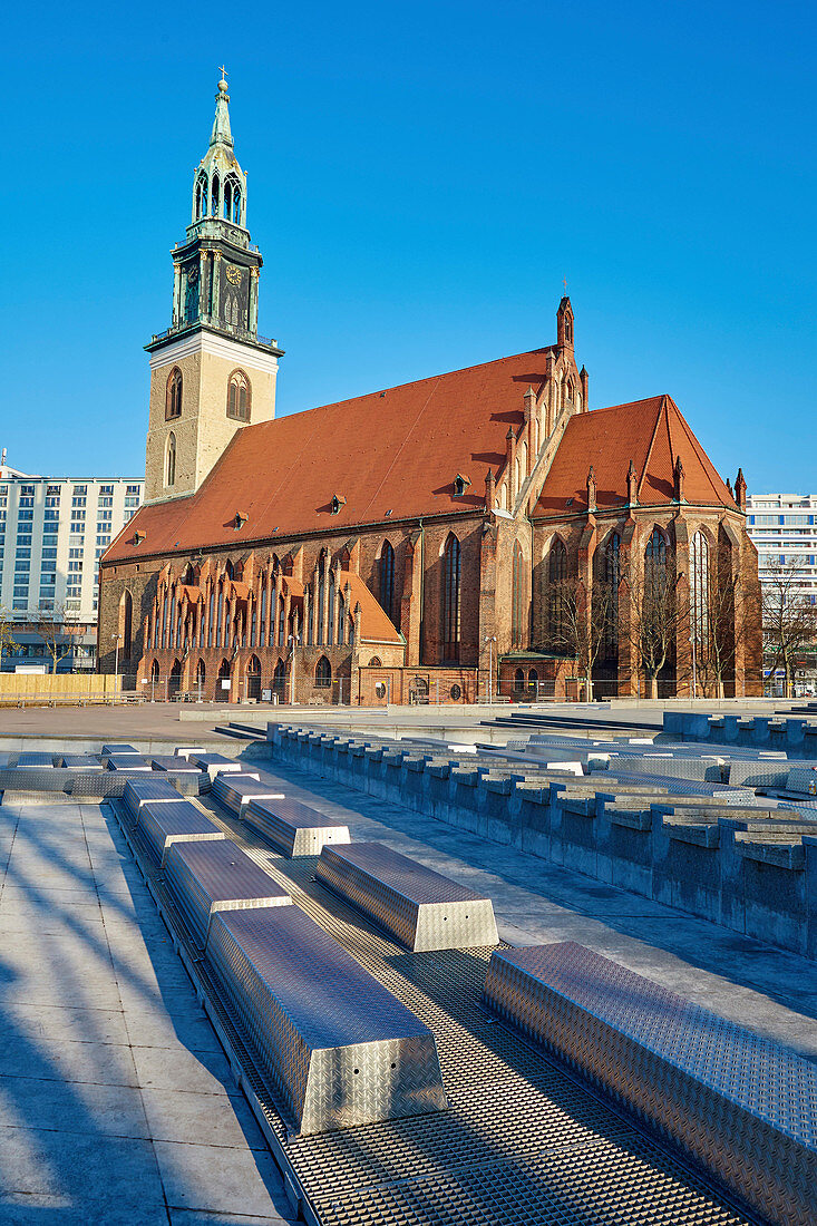 Marienkirche, Alexanderplatz, Berlin, Deutschland.