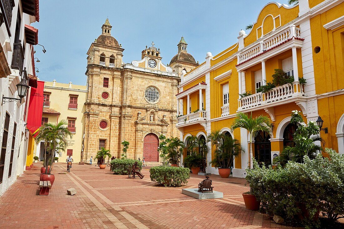 San Pedro Claver church, Cartagena de Indias, Bolivar, Colombia, South America