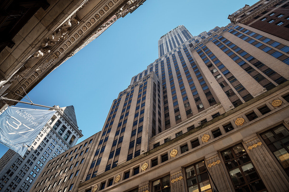 Donald Trump building near Wall Street, Lower Manhattan, New York City, USA, United States of America