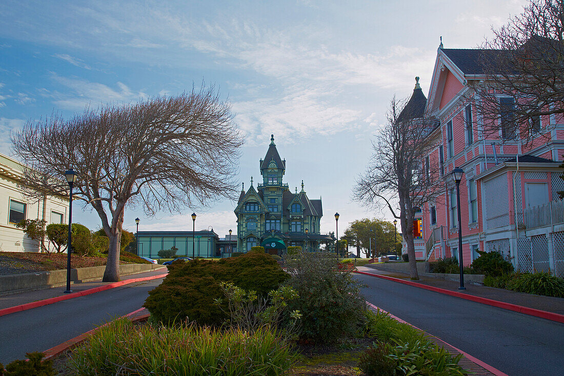 <Carson Mansion> , Victorian house , Historic Old Town , Eureka , California , USA