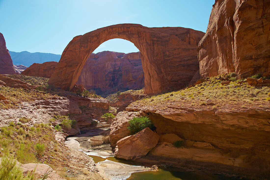 Rainbow Bridge National Monument , Lake Powell , Utah , U.S.A. , Amerika