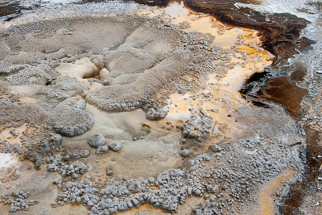 Geothermal feature in Yellowstone National Park, Wyoming, USA