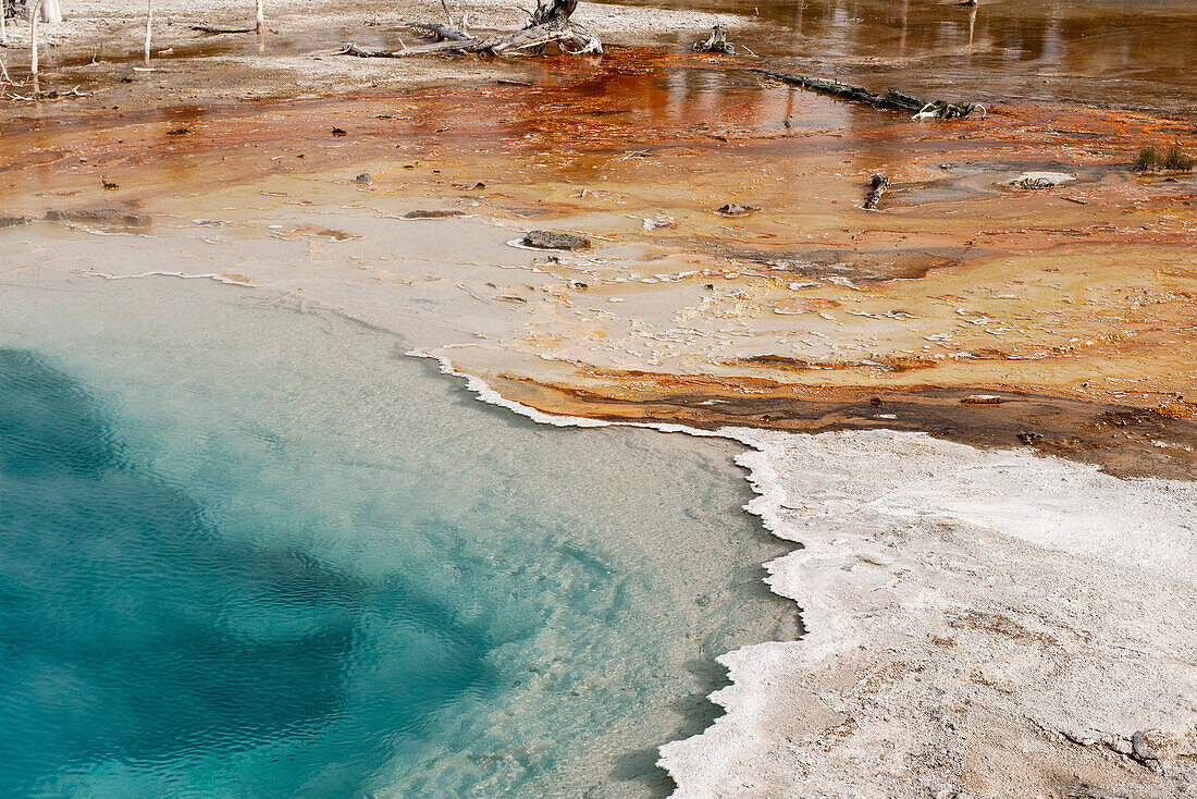 Hot spring in Yellowstone National Park, Wyoming, USA