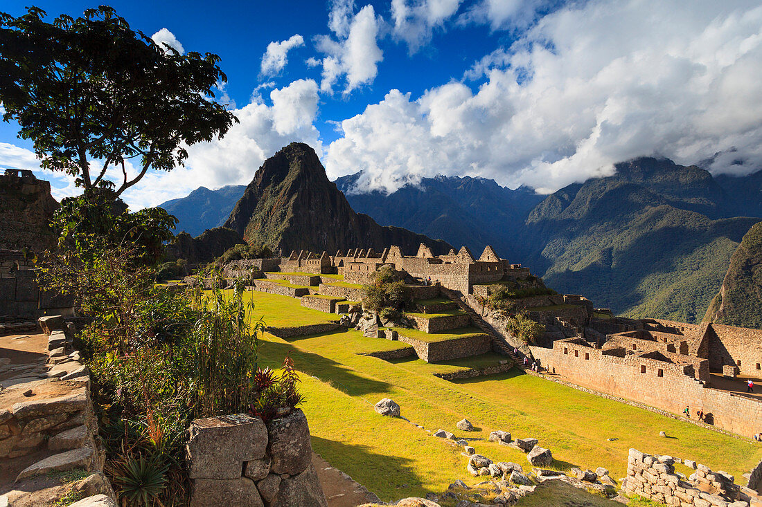 Iconic archeological site of Machu Picchu in the Cusco Region, Urubamba Province, Machupicchu District, Peru, South America