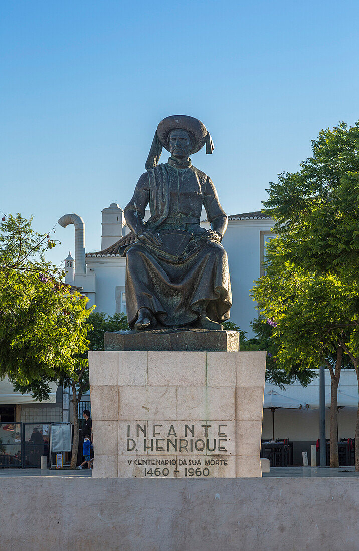 Henry the Navigator also called Infante Henrique known for his expeditions Lagos Faro district Algarve Portugal Europe