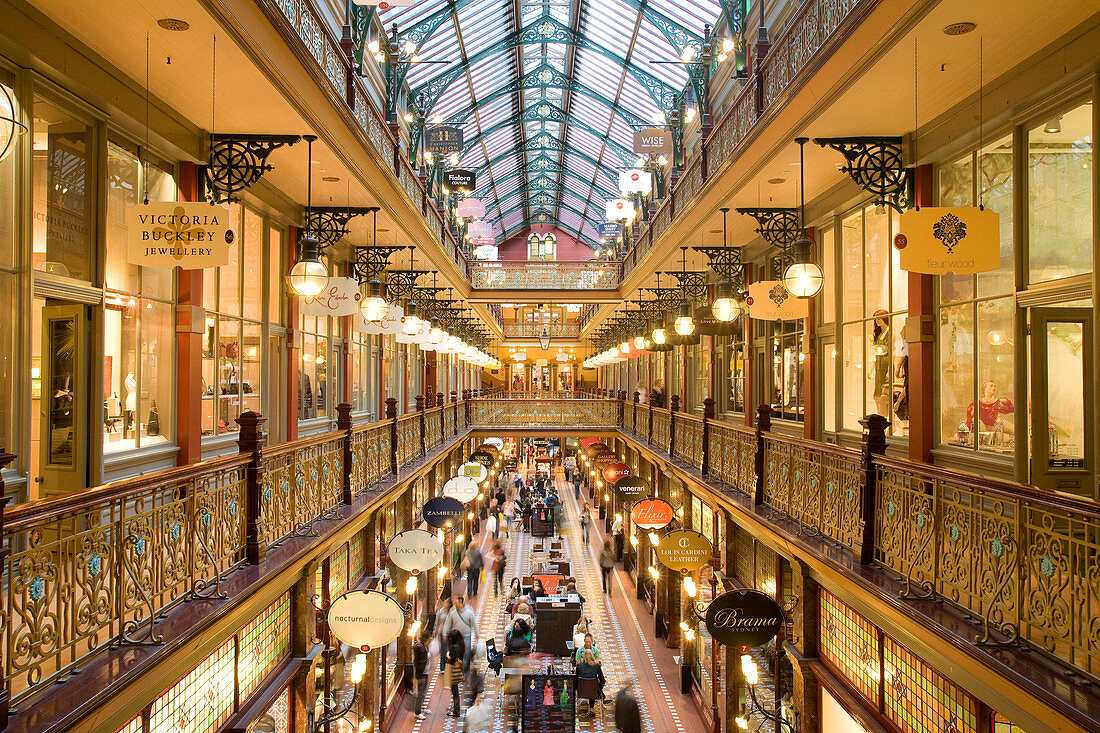 Australia, New South Wales, Sydney, Central Business District, The Strand Arcade (1892)