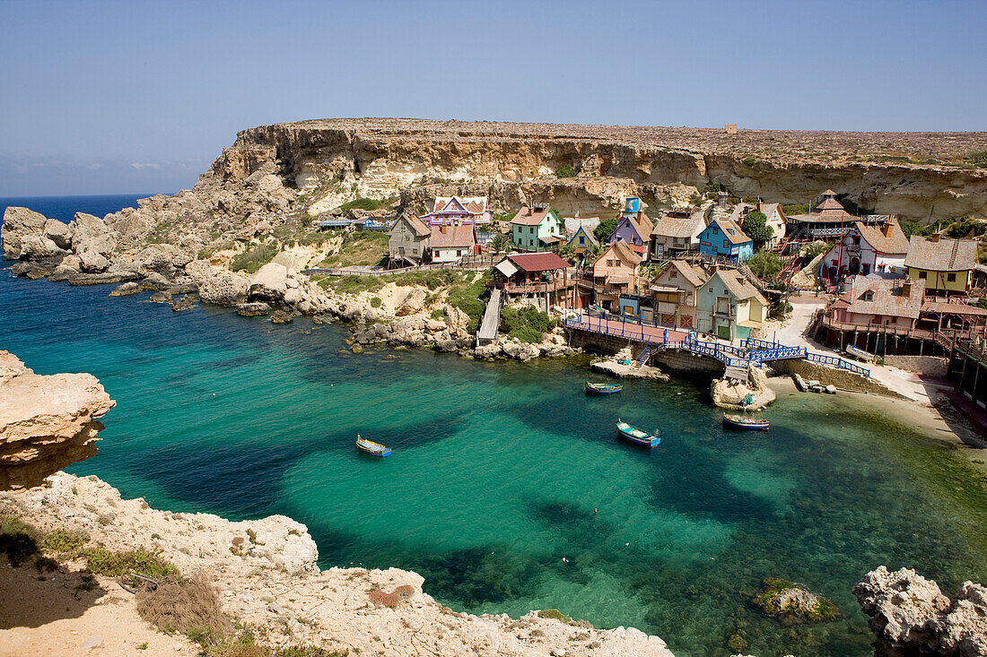 Malta, Anchor Bay, Sweethaven, Popeye Village (setting of the movie)