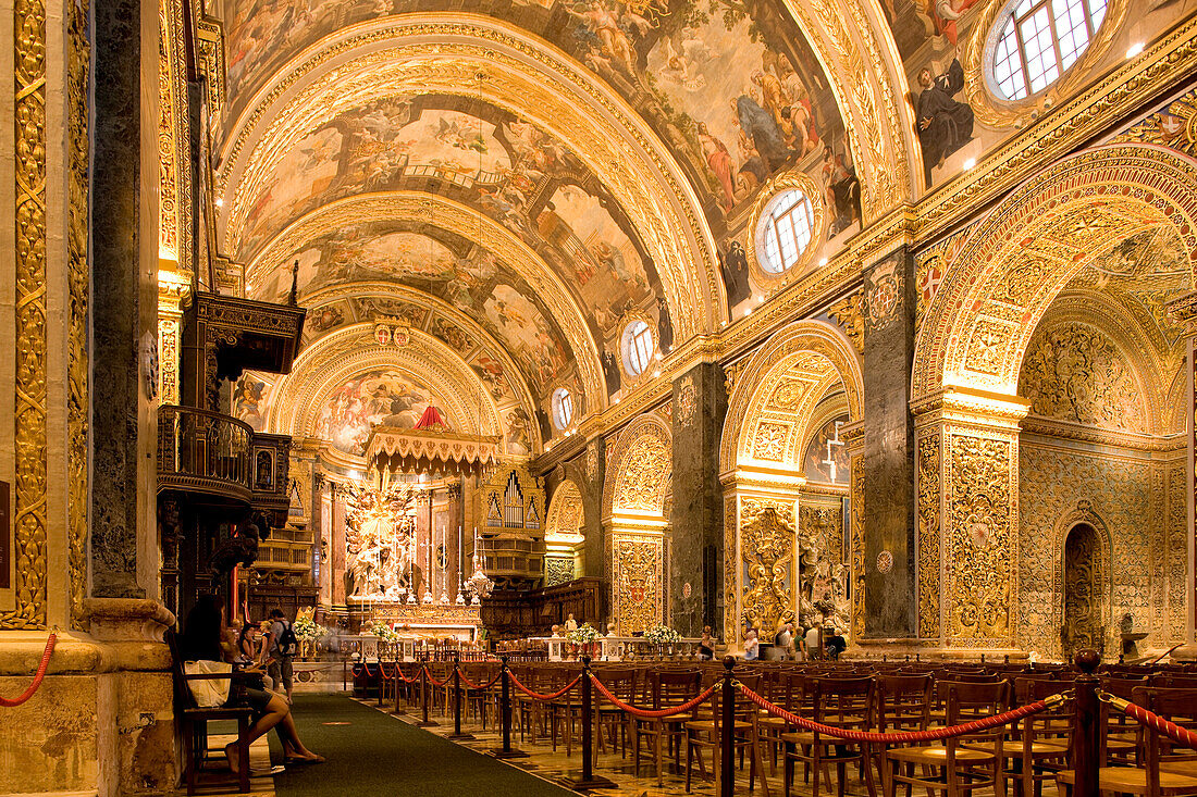 Malta, Valletta, listed as World Heritage by the UNESCO, St John's Co-Cathedral