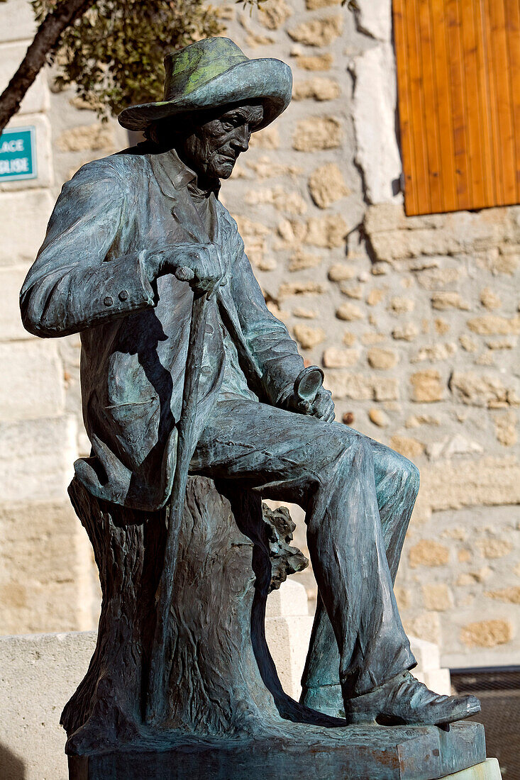 France, Vaucluse, Serignan du Comtat, Jean Henri Fabre statue, entomologist