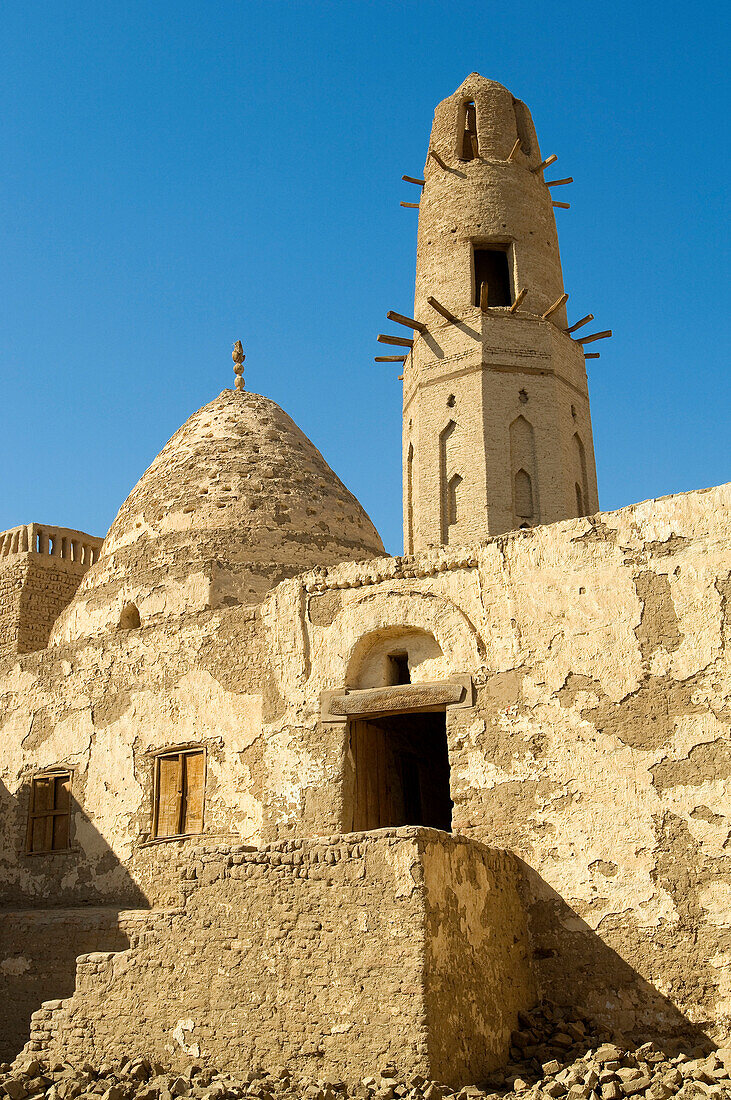 Egypt, Upper Egypt, Libyan Desert, Dakhla Oasis, El Qasr, Ayyubid Mosque