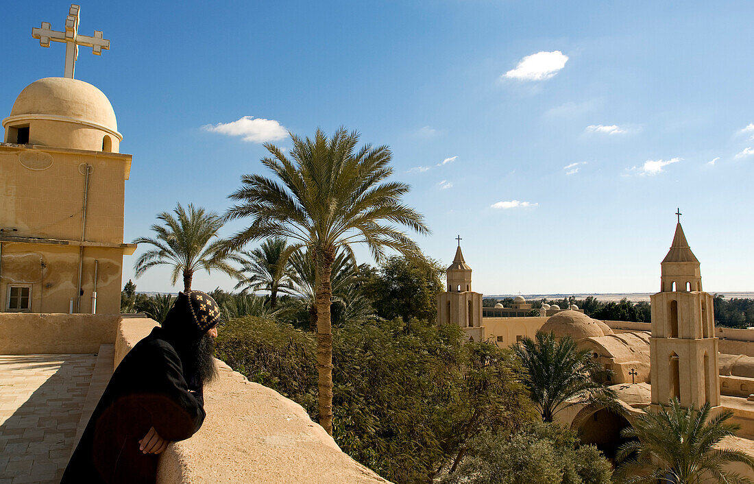 Egypt, Lower Egypt, Western Desert, Wadi Natrun, Coptic Monastery of Saint Pschoi (Deir Anba Bishoi)