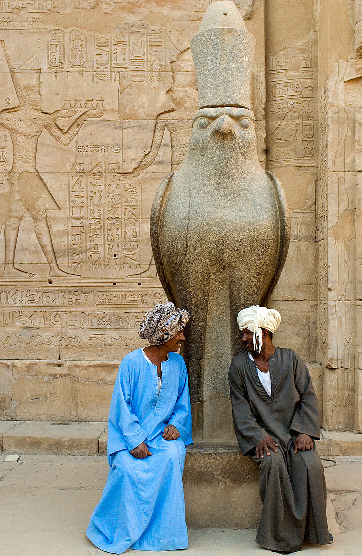 Egypt, Upper Egypt, Nile Valley, Edfu, temple dedicated to Horus God