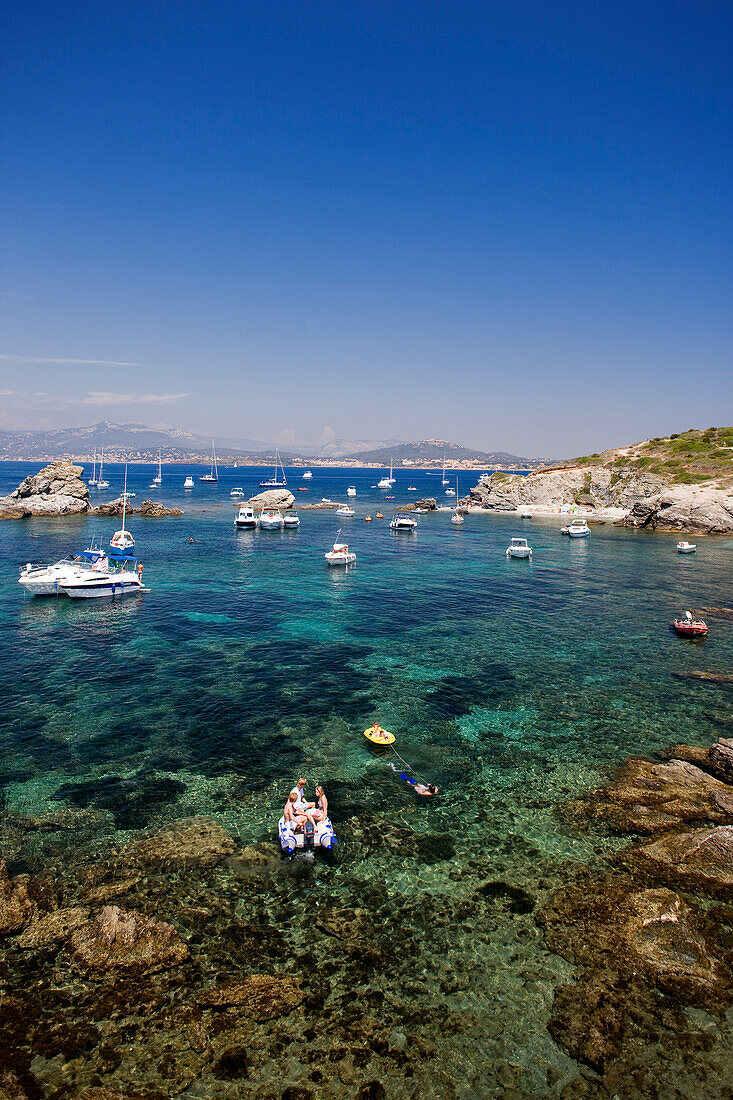 France, Var, Ile des Embiez, the Plage Saint Pierre