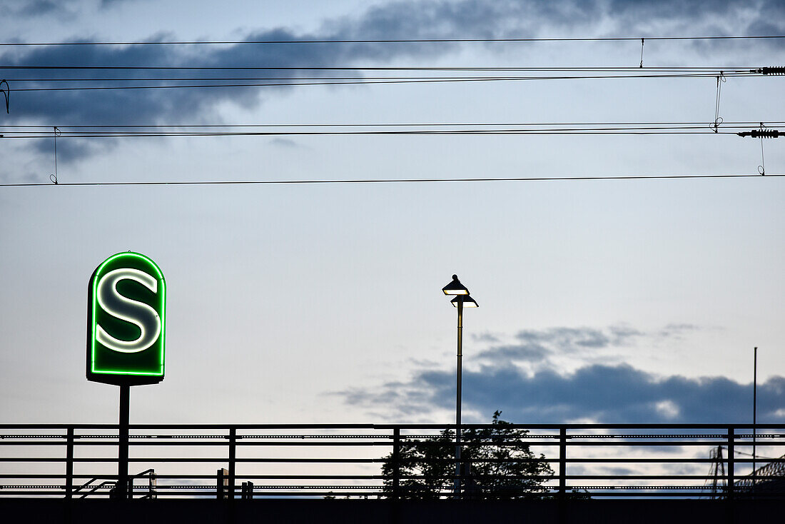 Subway sign in Berlin, Germany