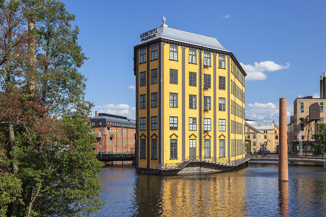 Arbeitsmuseum im Motala Ström in Norrköping, Östergötland, Südschweden, Schweden, Skandinavien, Nordeuropa, Europa