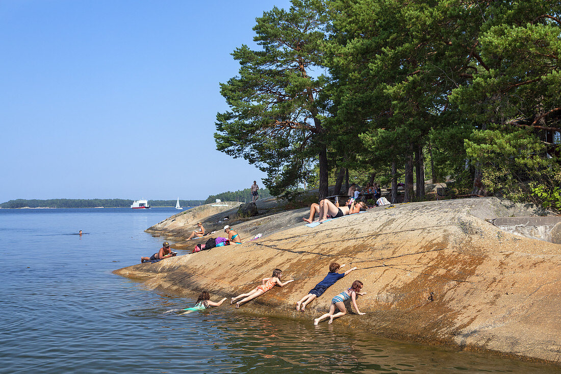 Summer on the island of Finnhamn in Stockholm archipelago, Uppland, Stockholms land, South Sweden, Sweden, Scandinavia, Northern Europe