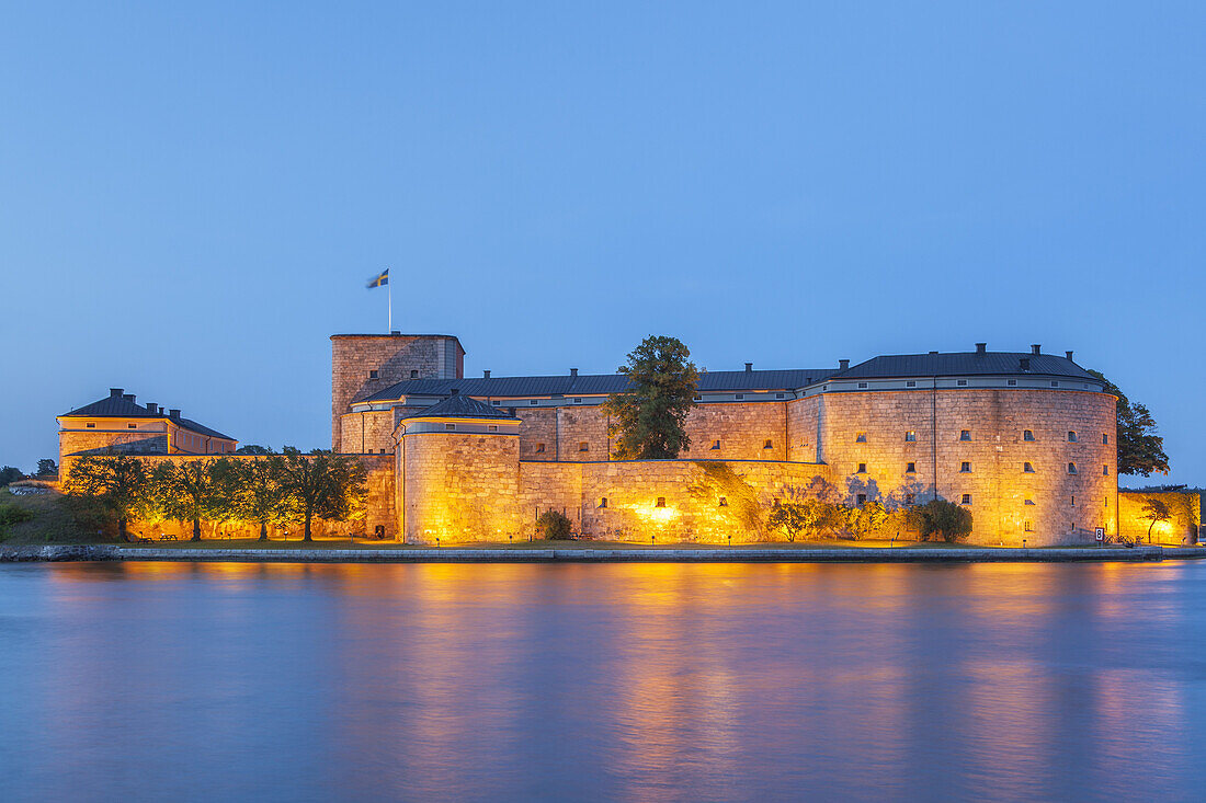 Befestigungsanlage Kastell in Vaxholm, Stockholmer Schärengarten, Stockholms skärgård, Uppland, Stockholms län, Südschweden, Schweden, Skandinavien, Nordeuropa, Europa