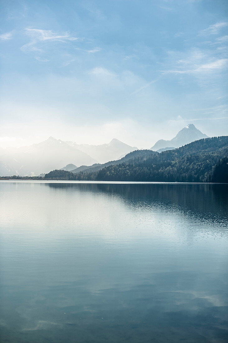 Lake Weissensee, Allgaeu, Mountains, Water, Lake Spring, Bavaria, Germany