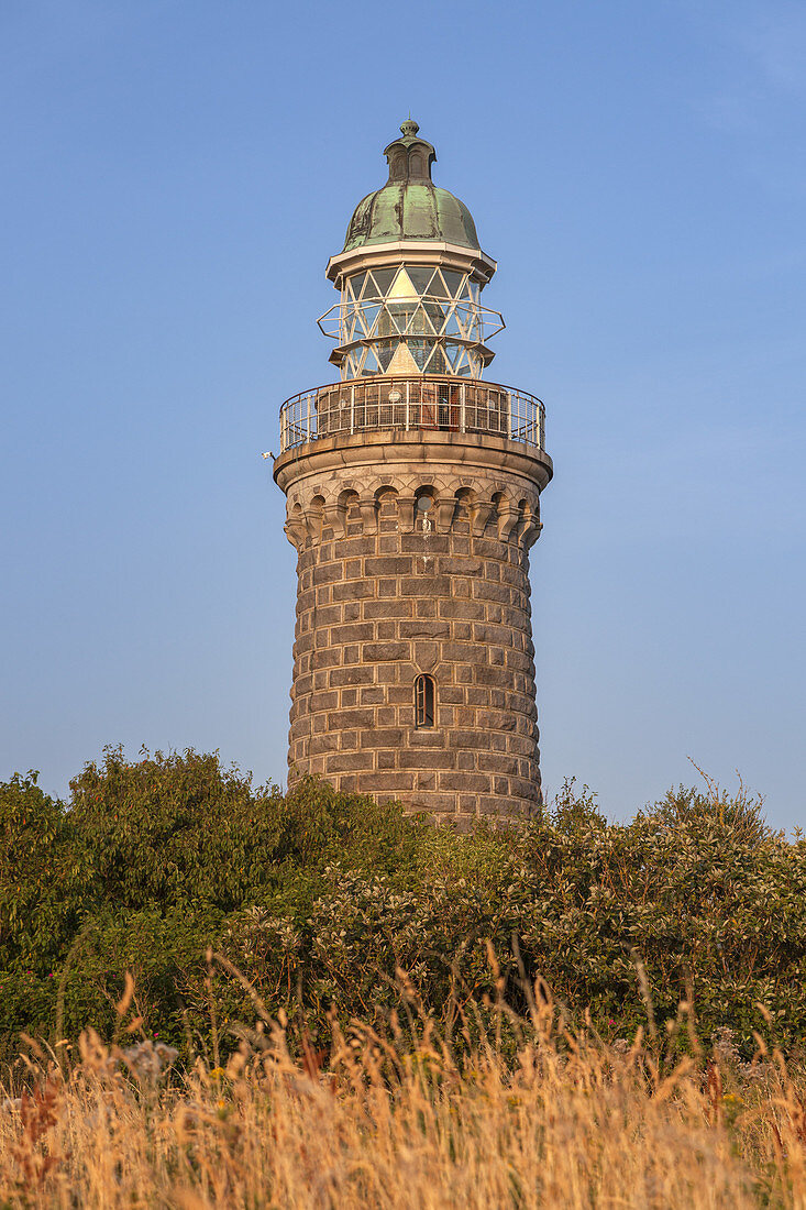 Lighthouse by the Baltic Sea in Skjoldnæs, Island Ærø, South Funen Archipelago, Danish South Sea Islands, Southern Denmark, Denmark, Scandinavia, Northern Europe