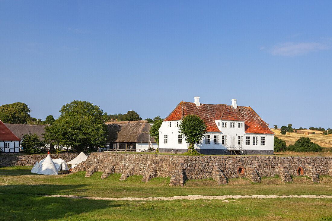 Jagschloss und Anwesen Sobygaard, Insel Ærø, Schärengarten von Fünen, Dänische Südsee, Süddänemark, Dänemark, Nordeuropa, Europa