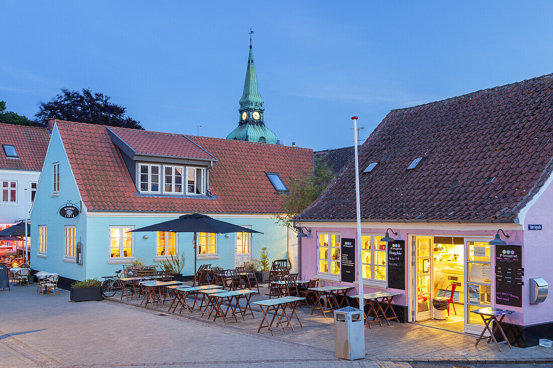 Houses in the old town of Marstal, Island Ærø, South Funen Archipelago, Danish South Sea Islands, Southern Denmark, Denmark, Scandinavia, Northern Europe