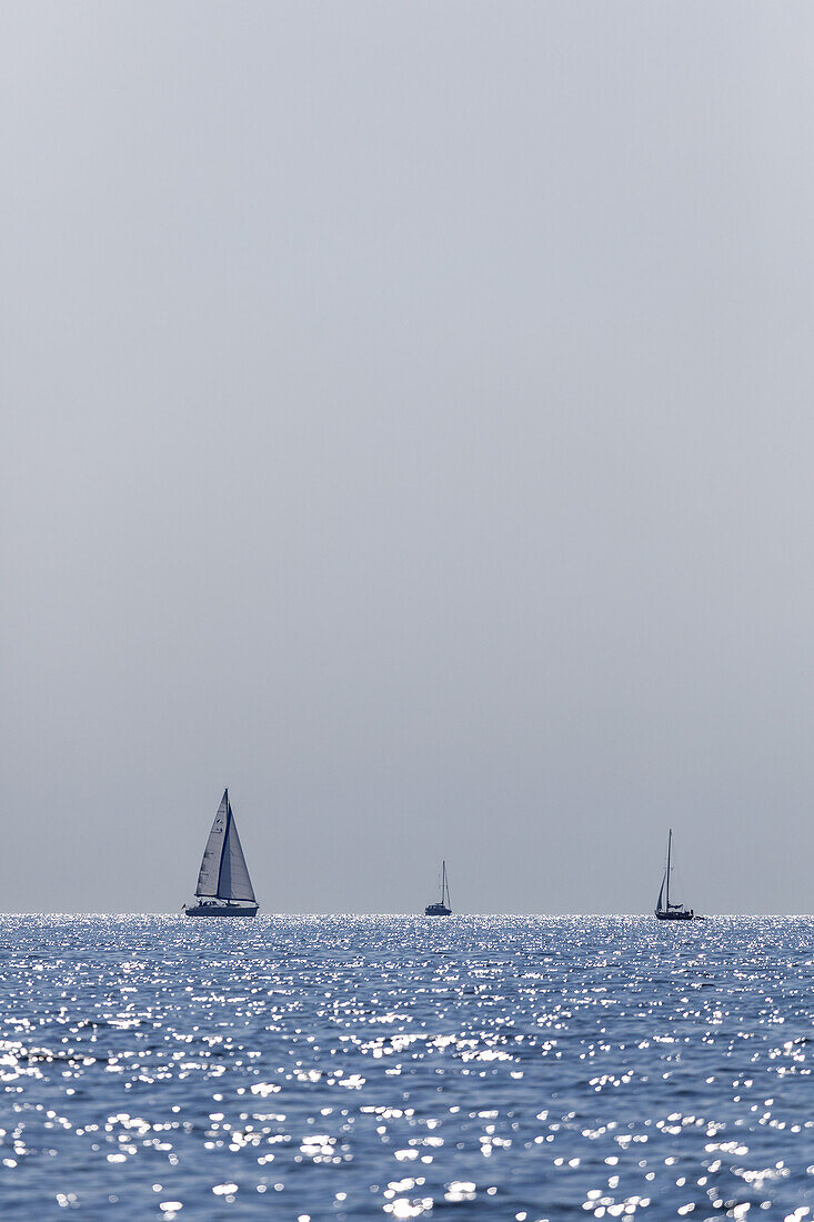 Sailboat on the Baltic Sea, Island Als, Danish South Sea Islands, Southern Denmark, Denmark, Scandinavia, Northern Europe