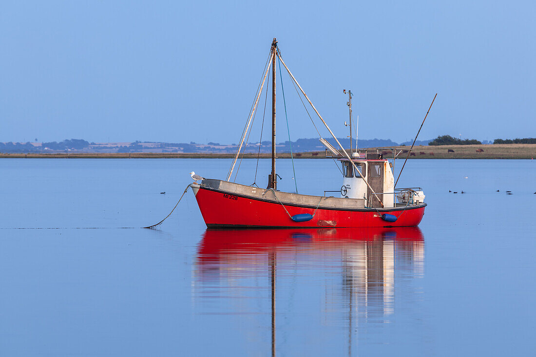 Fischerboote auf der Ostsee, Brunshuse, Insel Fünen, Dänische Südsee, Süddänemark, Dänemark, Nordeuropa, Europa