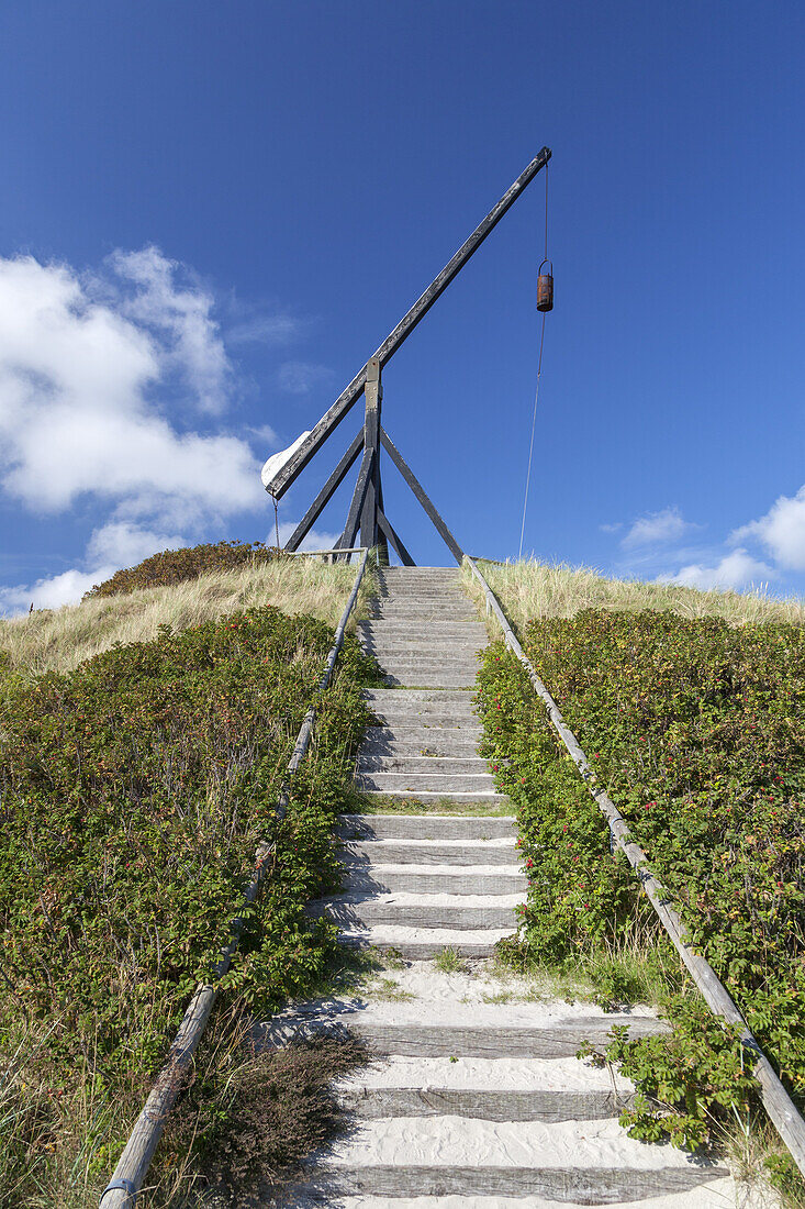 Der Nachbau Altes Leuchtfeuer von Skagen am Kattegat, Kattegat, Nordjylland, Jylland, Dänemark, Nordeuropa, Europa