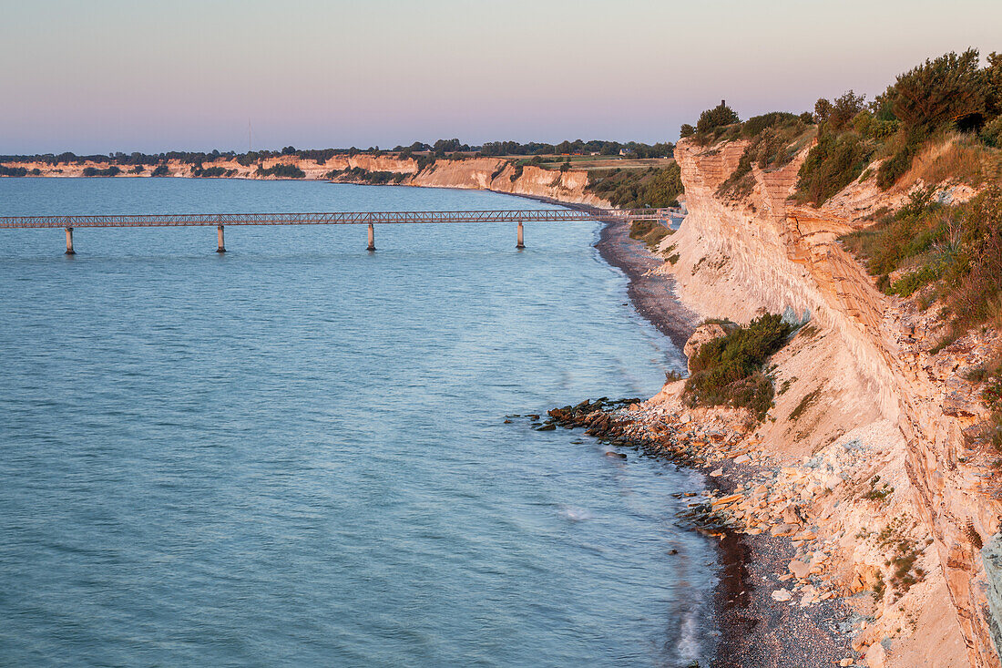 Steilküste Stevns Klint, Højerup, Store Heddinge, Halbinsel Stevns, Insel Seeland, Dänemark, Nordeuropa, Europa