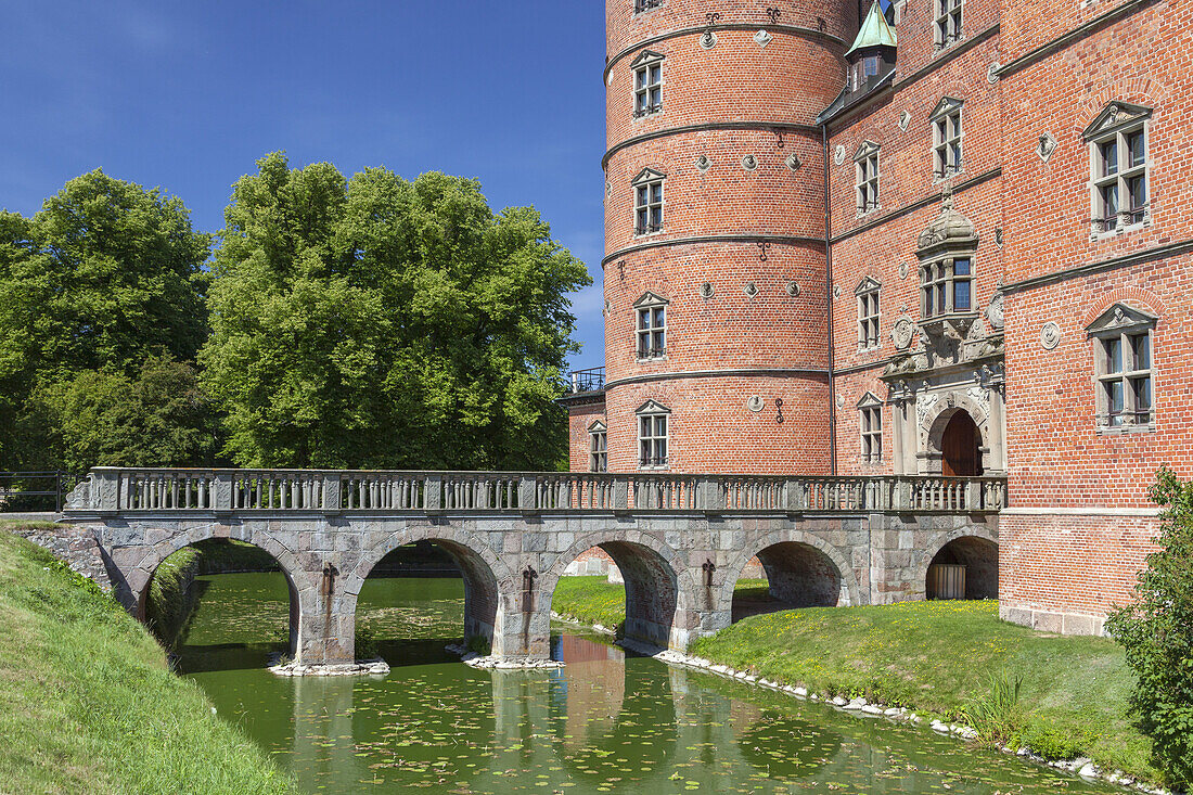 Castle Gjorslev Slot, Stevns Peninsula, Island of Zealand, Scandinavia, Denmark, Northern Europe