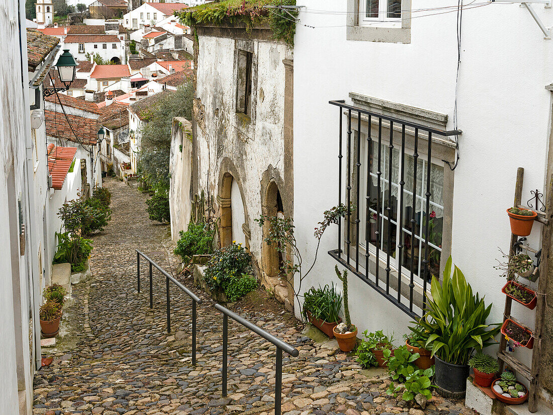 Das ehemals juedische Viertel in der Altstadt von Castelo de Vide. Europa, Suedeuropa, Portugal.