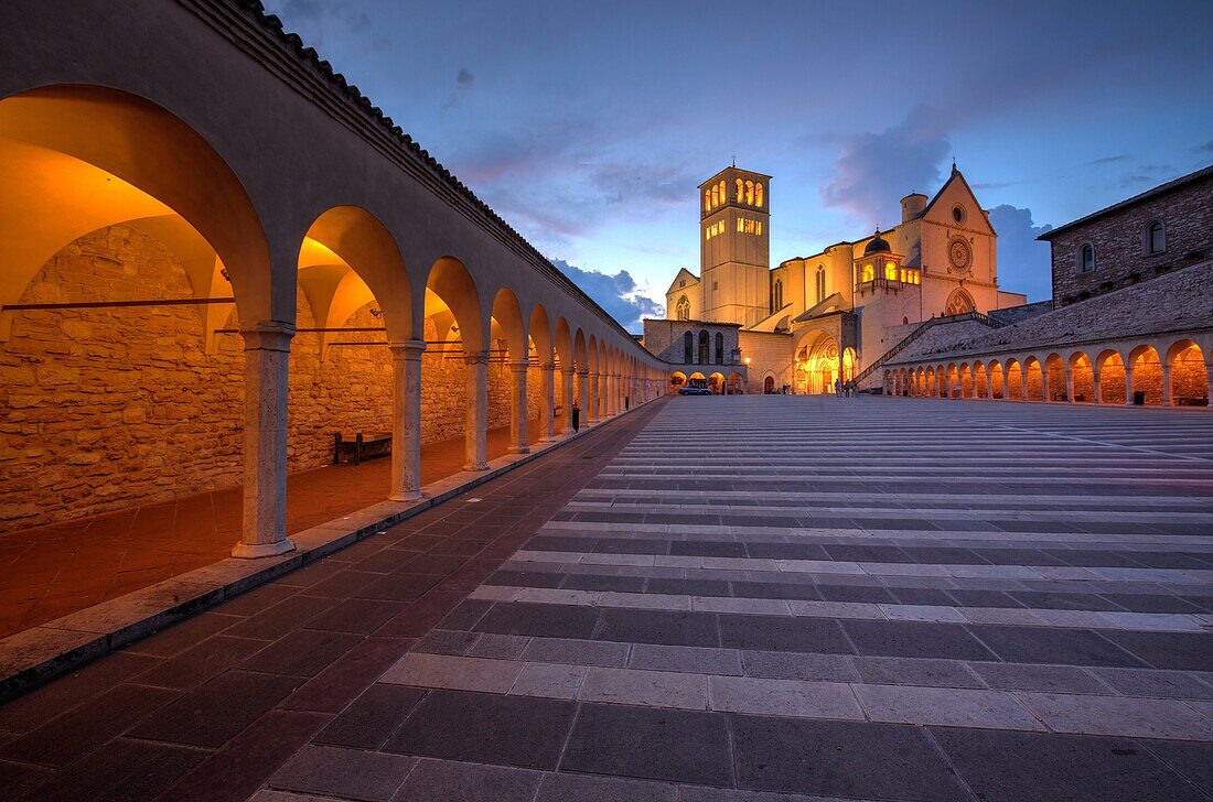 Basilica of San Francesco d'Assisi, Assisi, Italy.