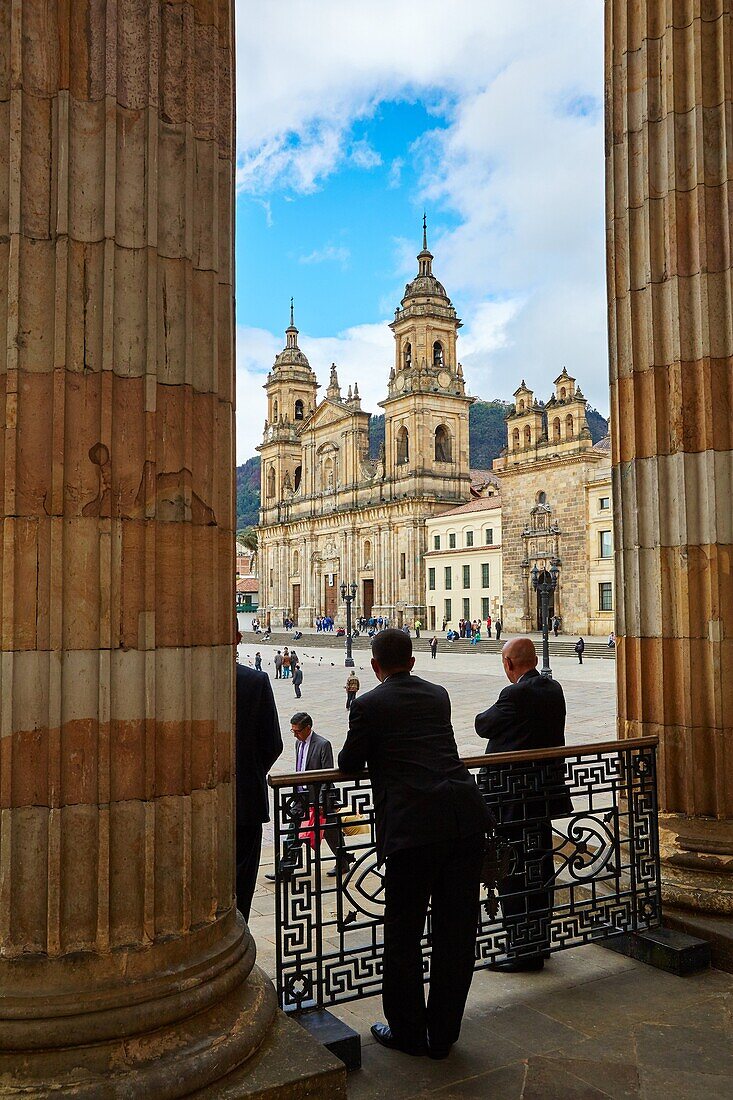 Catedral Primada de Colombia, Plaza de Bolivar, Bogota, Cundinamarca, Colombia, South America